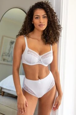 Aura Side Support Underwired Bra - White -Sultry Curve 262756 20211027143300