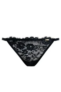 India Eyelash Lace Tanga Brief - Black 8 India Eyelash Lace Tanga Brief - Black -Sultry Curve 262973 20210923092900