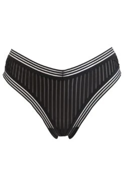 India Stripe V Brazilian Brief - Black 12 India Stripe V Brazilian Brief - Black -Sultry Curve 262995 20210923093200