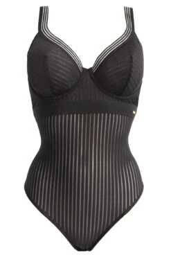 India Stripe Underwired Body - Black 16 India Stripe Underwired Body - Black -Sultry Curve 263010 20210923093300