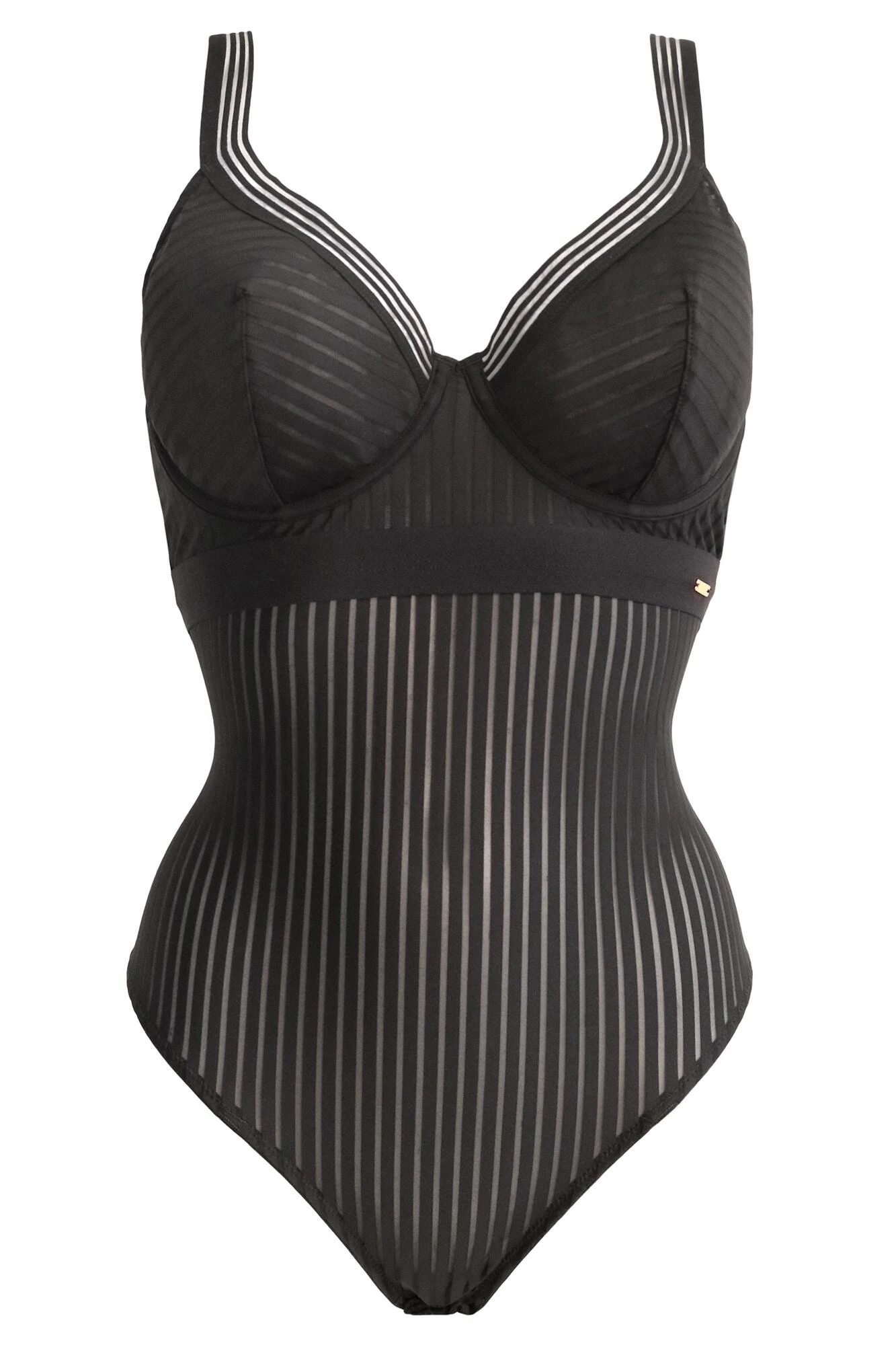 India Stripe Underwired Body - Black 9 India Stripe Underwired Body - Black - Image 7