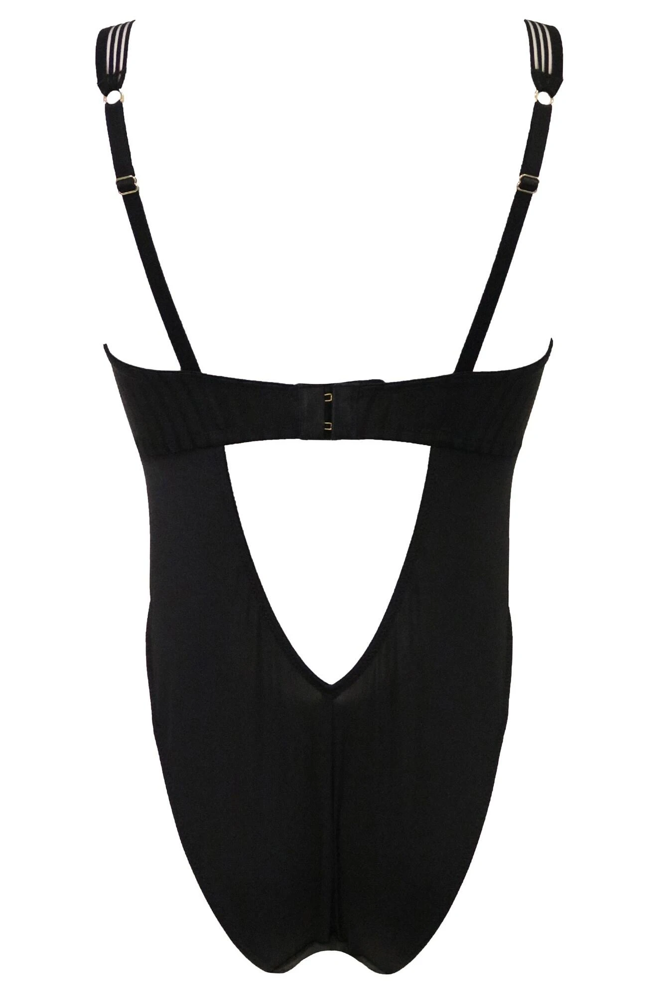 India Stripe Underwired Body - Black 10 India Stripe Underwired Body - Black - Image 8