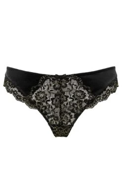 Laced In Gold Thong - Black -Sultry Curve 265075 20220927170000
