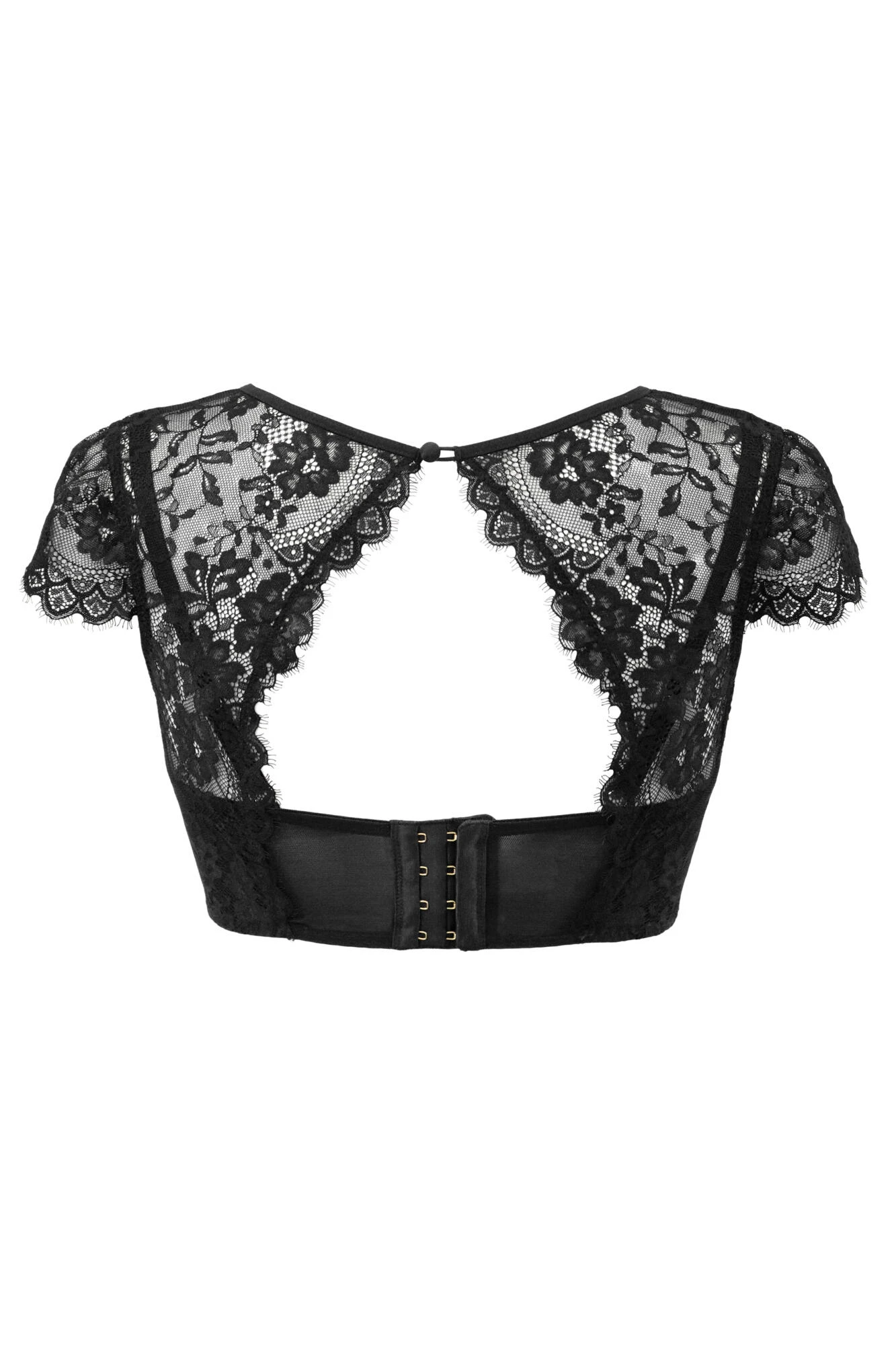 India Underwired Cap Sleeve Cami Bra - Black 8 India Underwired Cap Sleeve Cami Bra - Black - Image 6