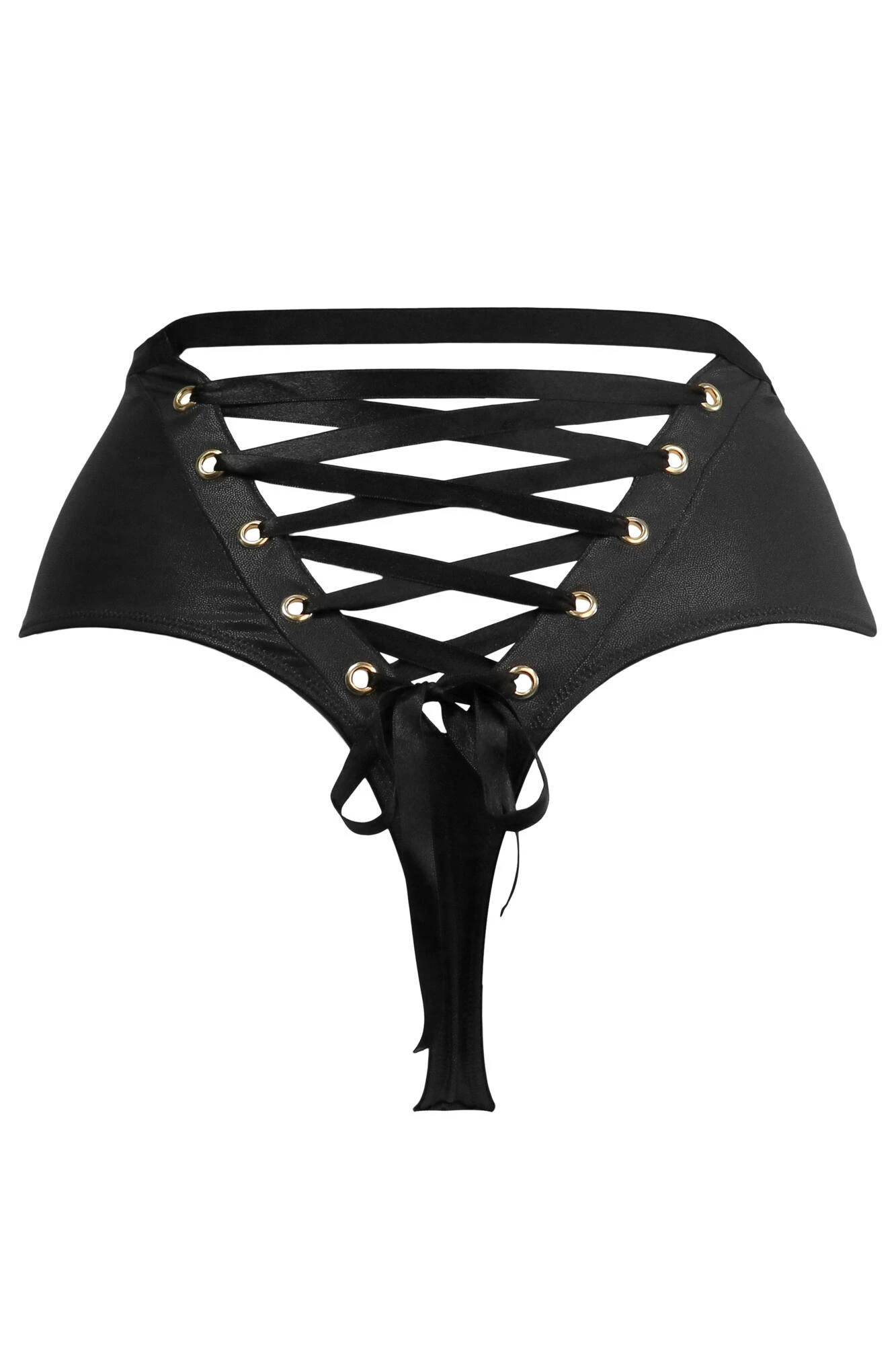 Scandalous High Waist Thong - Black 8 Scandalous High Waist Thong - Black - Image 6