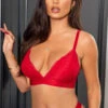India Removable Padded Soft Triangle Bra - Red -Sultry Curve 267744 20211103124800
