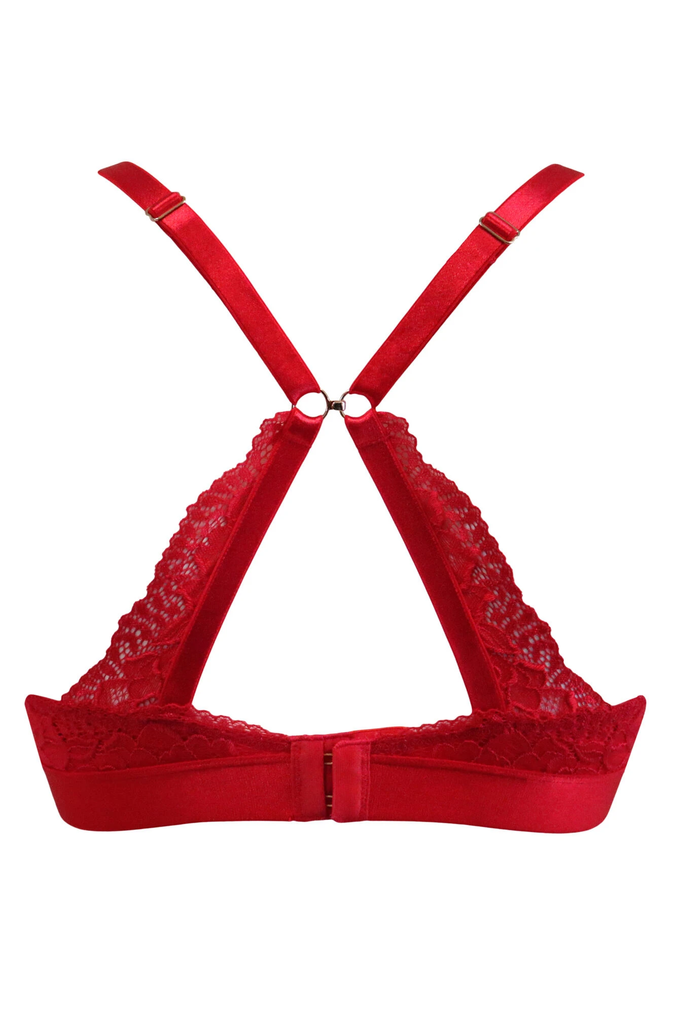 India Removable Padded Soft Triangle Bra - Red 8 India Removable Padded Soft Triangle Bra - Red - Image 6