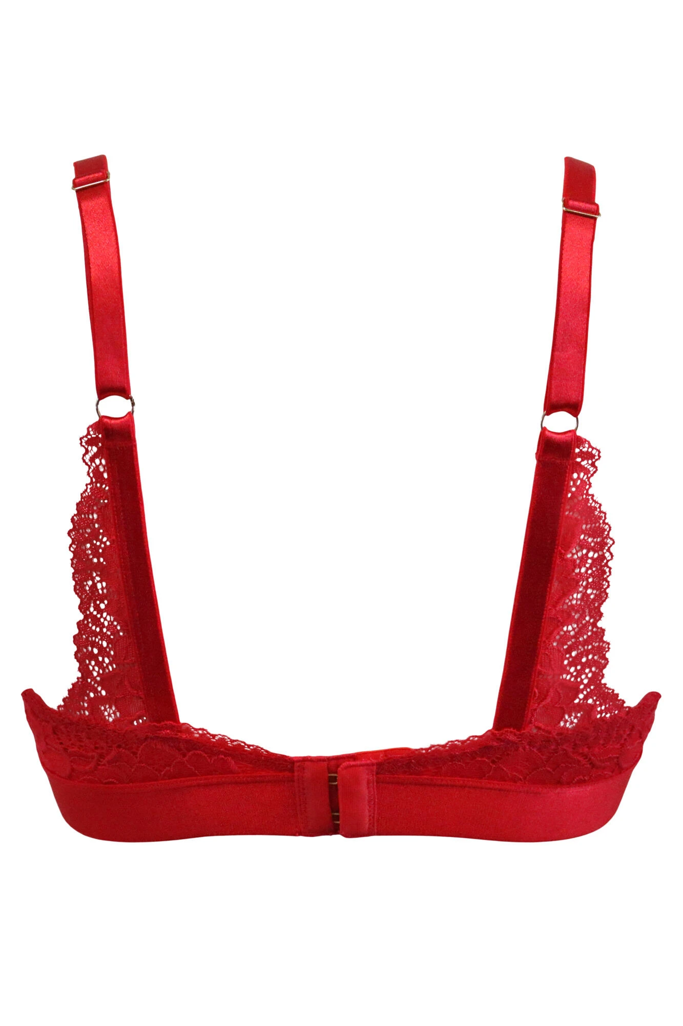 India Removable Padded Soft Triangle Bra - Red 7 India Removable Padded Soft Triangle Bra - Red - Image 5