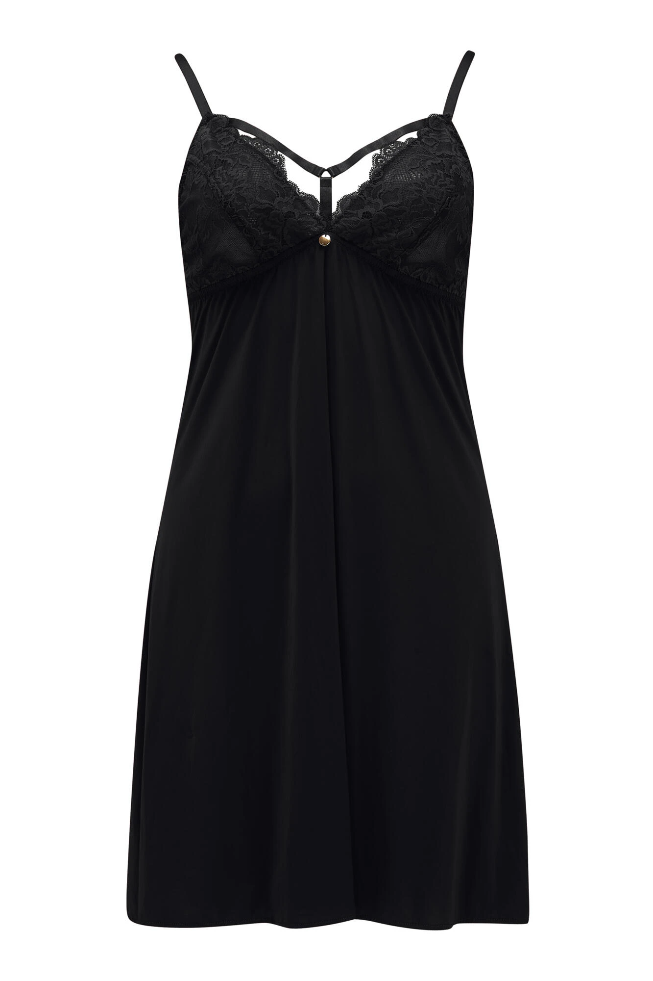 Statement Chemise - Black 5 Statement Chemise - Black - Image 3