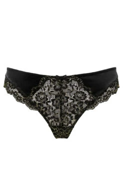 Laced In Gold Padded Set - Black/Gold -Sultry Curve 268216 20211105142500