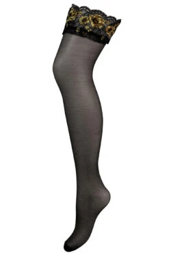 Laced In Gold Padded Set - Black/Gold -Sultry Curve 268221 20211105142500