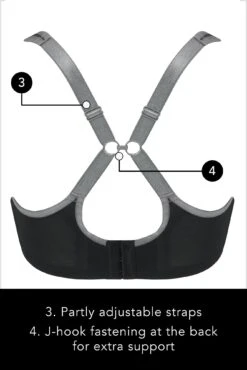 Energy Reach Underwired Lightly Padded Sports Bra - Black/Silver 13 Energy Reach Underwired Lightly Padded Sports Bra - Black/Silver -Sultry Curve 269559 20211119093100