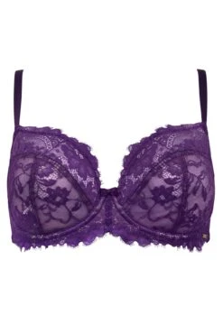 India Eyelash Lace Underwired Bra - Blackberry -Sultry Curve 270775 20221117163200