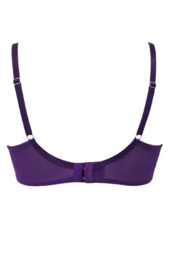 India Eyelash Lace Underwired Bra - Blackberry -Sultry Curve 270776 20221117163200