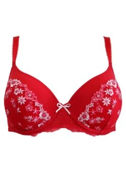 Gigi Padded Balconette Bra - Red/Pink -Sultry Curve 271674 20211214091900