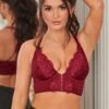 Opulence Front Fastening Underwired Bralette - Deep Red -Sultry Curve 273975 20220121171100