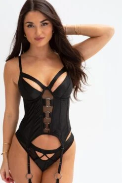 Obsessed Non Padded Underwired Basque - Black 8 Obsessed Non Padded Underwired Basque - Black -Sultry Curve 274200 20220127111100