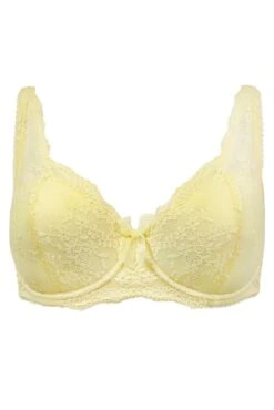 Flora Lightly Padded Underwired Bra - Yellow -Sultry Curve 277542 20230425101600