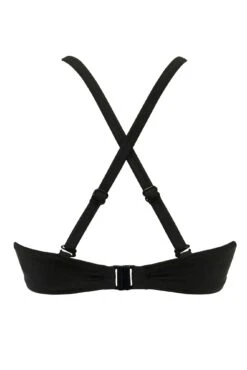 Santa Cruz Strapless Lightly Padded Underwired Top - Black -Sultry Curve 279041 20230814153800