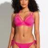 Glamazon High Leg Tie Side Brief - Hot Pink