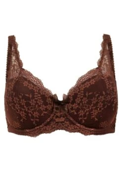 Flora Lightly Padded Underwired Bra - Chocolate -Sultry Curve 279461 20230608164300