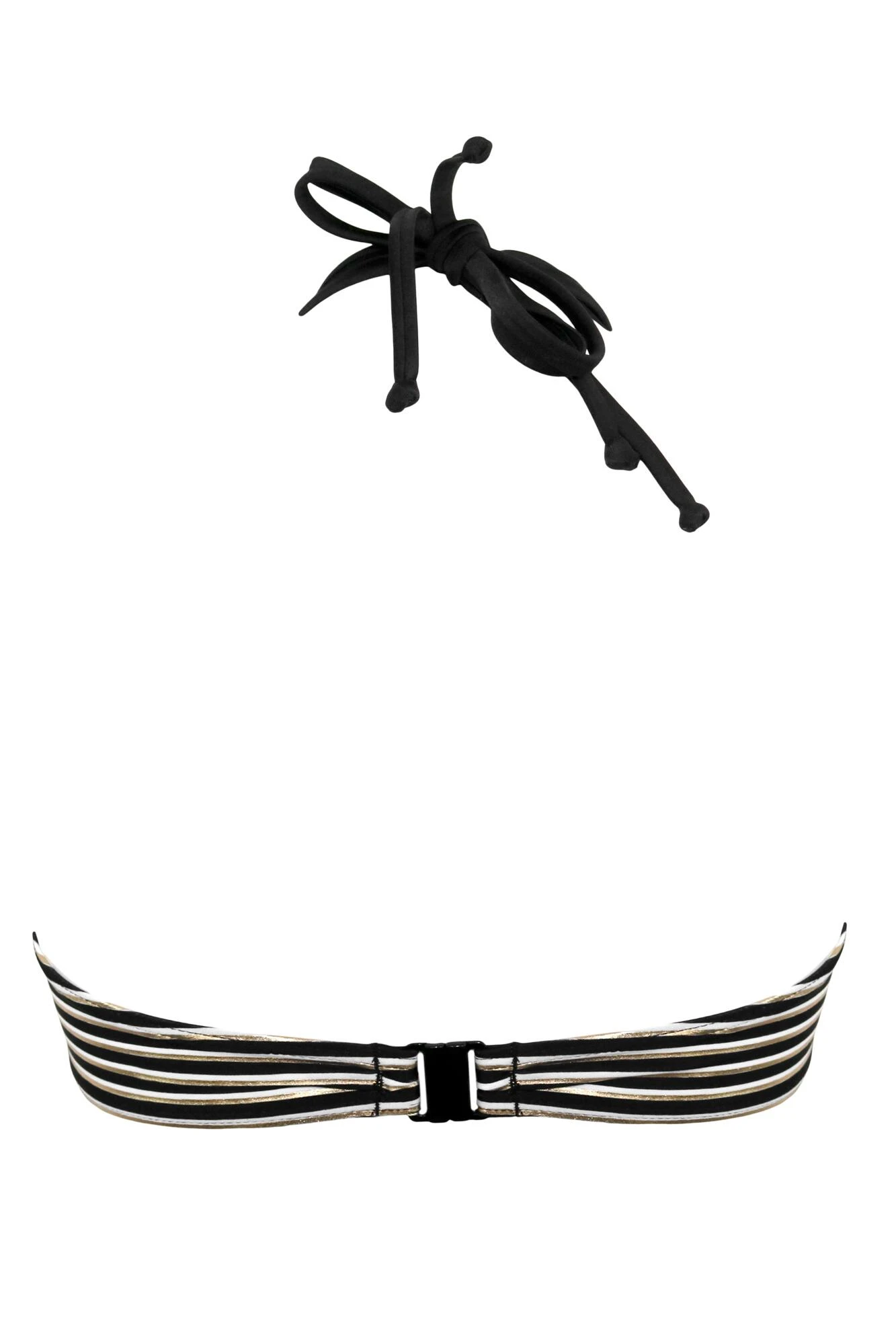 Radiance Removable Padded Halter Non Wired Top - Black/White/Gold 9 Radiance Removable Padded Halter Non Wired Top - Black/White/Gold - Image 7