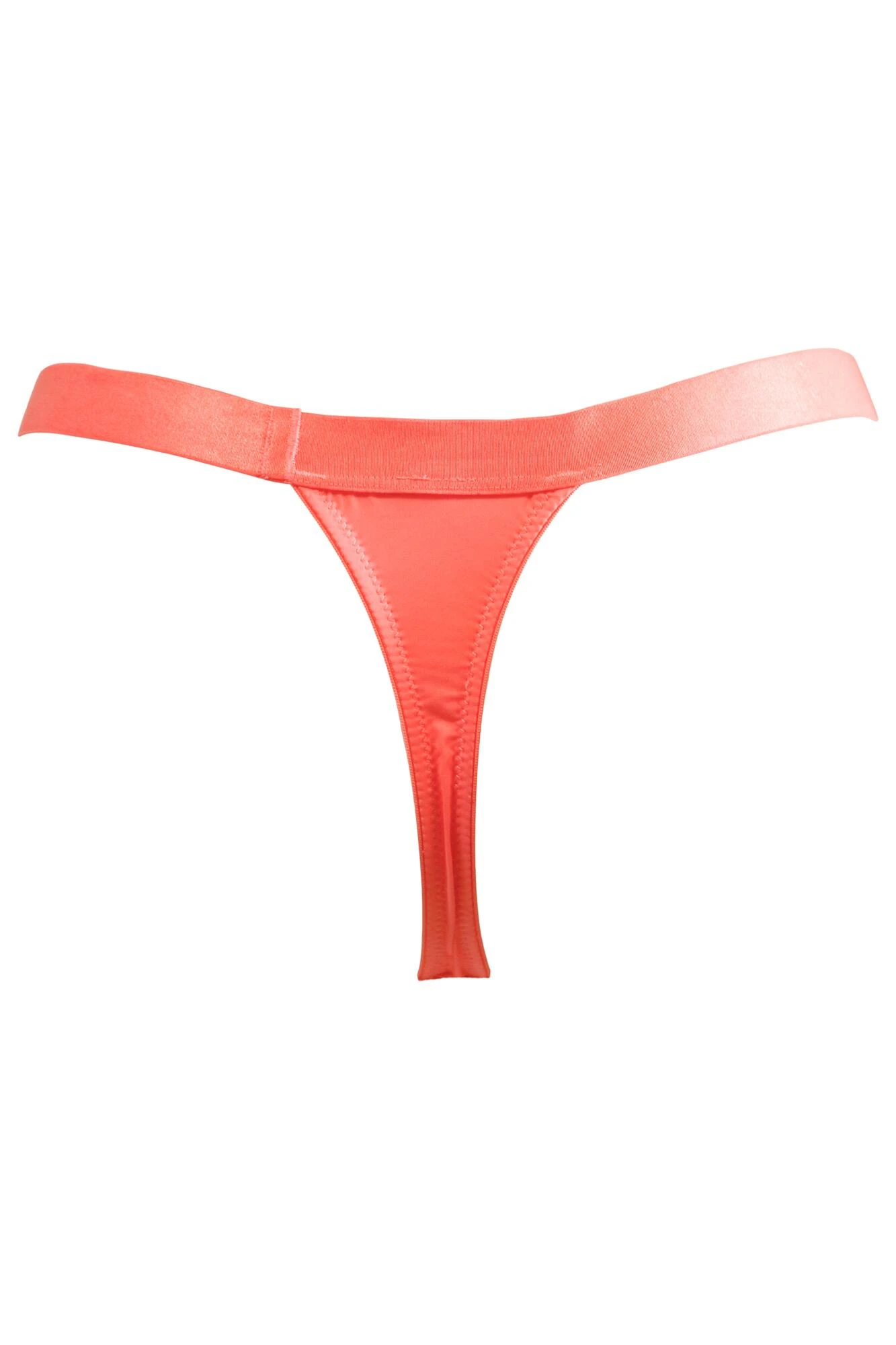 India High Leg Thong - Coral 7 India High Leg Thong - Coral - Image 5
