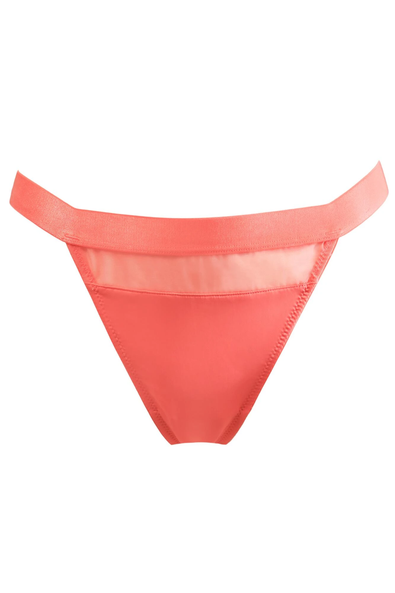 India High Leg Thong - Coral 6 India High Leg Thong - Coral - Image 4