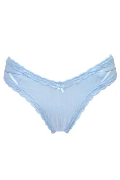 Luxe Linear V Shaped Brazilian Brief - Powder Blue -Sultry Curve 281200 20220330164000
