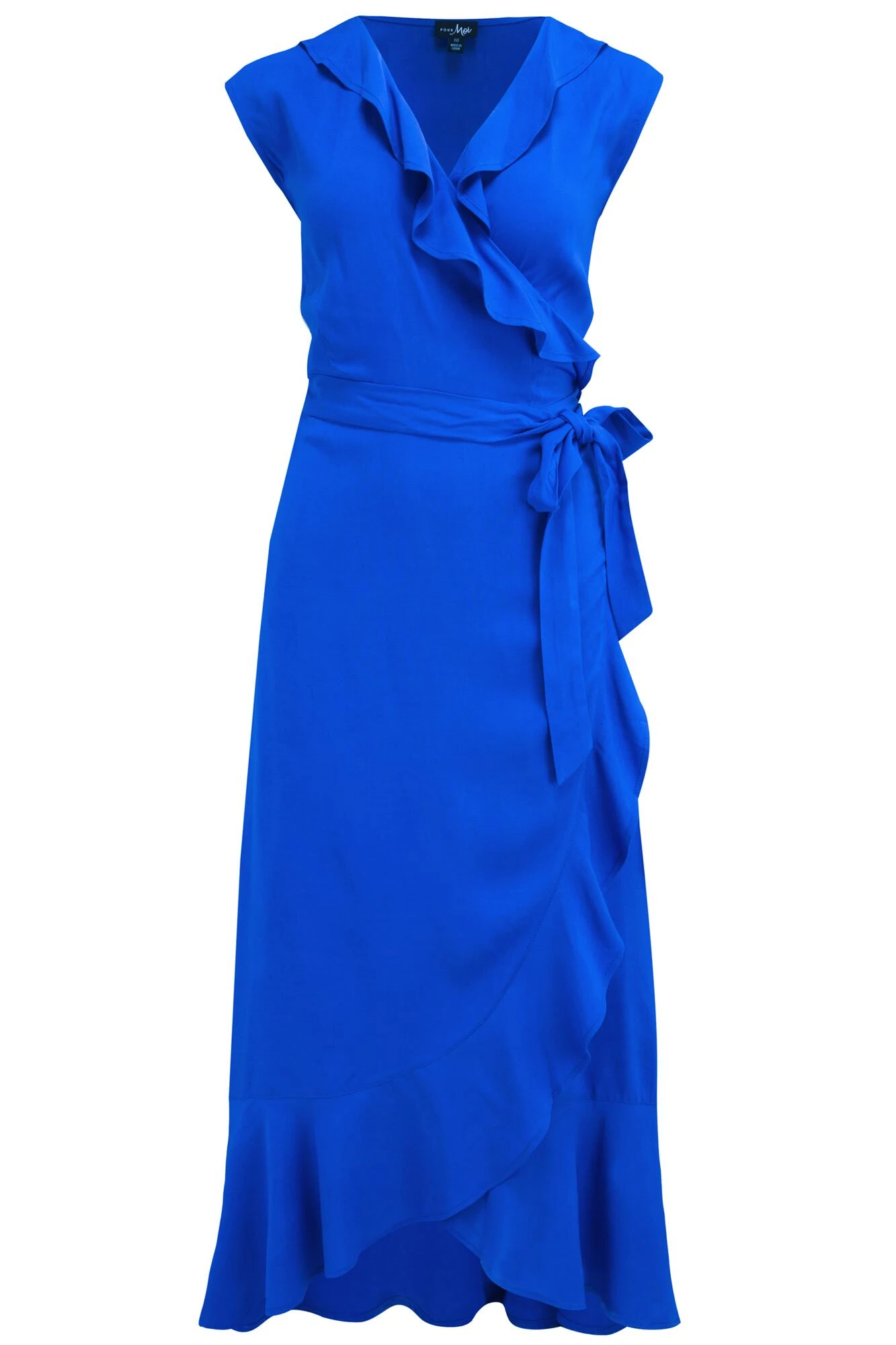 Midaxi Wrap Beach Dress - Ultramarine 9 Midaxi Wrap Beach Dress - Ultramarine - Image 7
