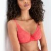 Rebel Underwired Plunge Bra - Coral -Sultry Curve 282452 20220413122200