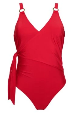 Samoa Wrap Over Control Swimsuit - Red 10 Samoa Wrap Over Control Swimsuit - Red -Sultry Curve 282640 20220413143200