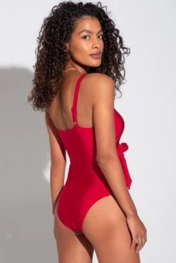 Samoa Wrap Over Control Swimsuit - Red 9 Samoa Wrap Over Control Swimsuit - Red -Sultry Curve 282643 20220413143200