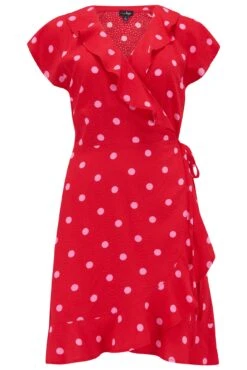 Textured Woven Wrap Beach Dress - Red/Pink 8 Textured Woven Wrap Beach Dress - Red/Pink -Sultry Curve 283877 20230616162600