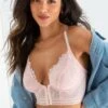Revolution Front Fastening Underwired Bralette - Soft Pink -Sultry Curve 284229 20220426134300