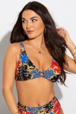 Riviera Non Wired Removable Cups Top - Multi -Sultry Curve 285222 20220614151900