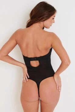 Strapped Removable Straps Padded Underwired Body - Black -Sultry Curve 285518 20220506142200