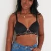 Opulence T Shirt Non Wired Bra - Black/Pink 1 Opulence T Shirt Non Wired Bra - Black/Pink -Sultry Curve 285529 20220506163400