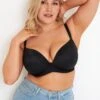 Definitions Plunge T-Shirt Bra - Black -Sultry Curve 285532 20220509094100