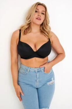 Definitions Plunge T-Shirt Bra - Black -Sultry Curve 285533 20220509094100