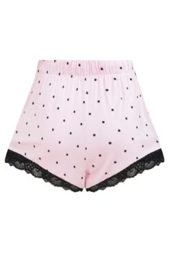 Sofa Loves Lace Soft Jersey Short - Blush/Black -Sultry Curve 285826 20220517155100