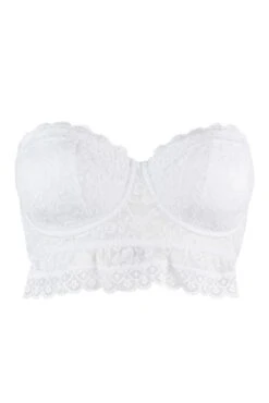 Rebel Strapless Longline Bra - White -Sultry Curve 286214 20230614153100