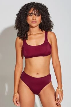 Space High Leg Bottom - Dark Red 11 Space High Leg Bottom - Dark Red -Sultry Curve 286410 20220923125700