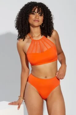 Space High Leg Bottom - Orange 9 Space High Leg Bottom - Orange -Sultry Curve 286413 20220923114700