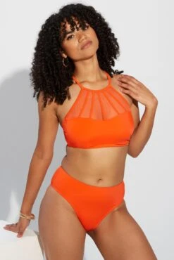 Space High Leg Bottom - Orange 10 Space High Leg Bottom - Orange -Sultry Curve 286414 20220923114700