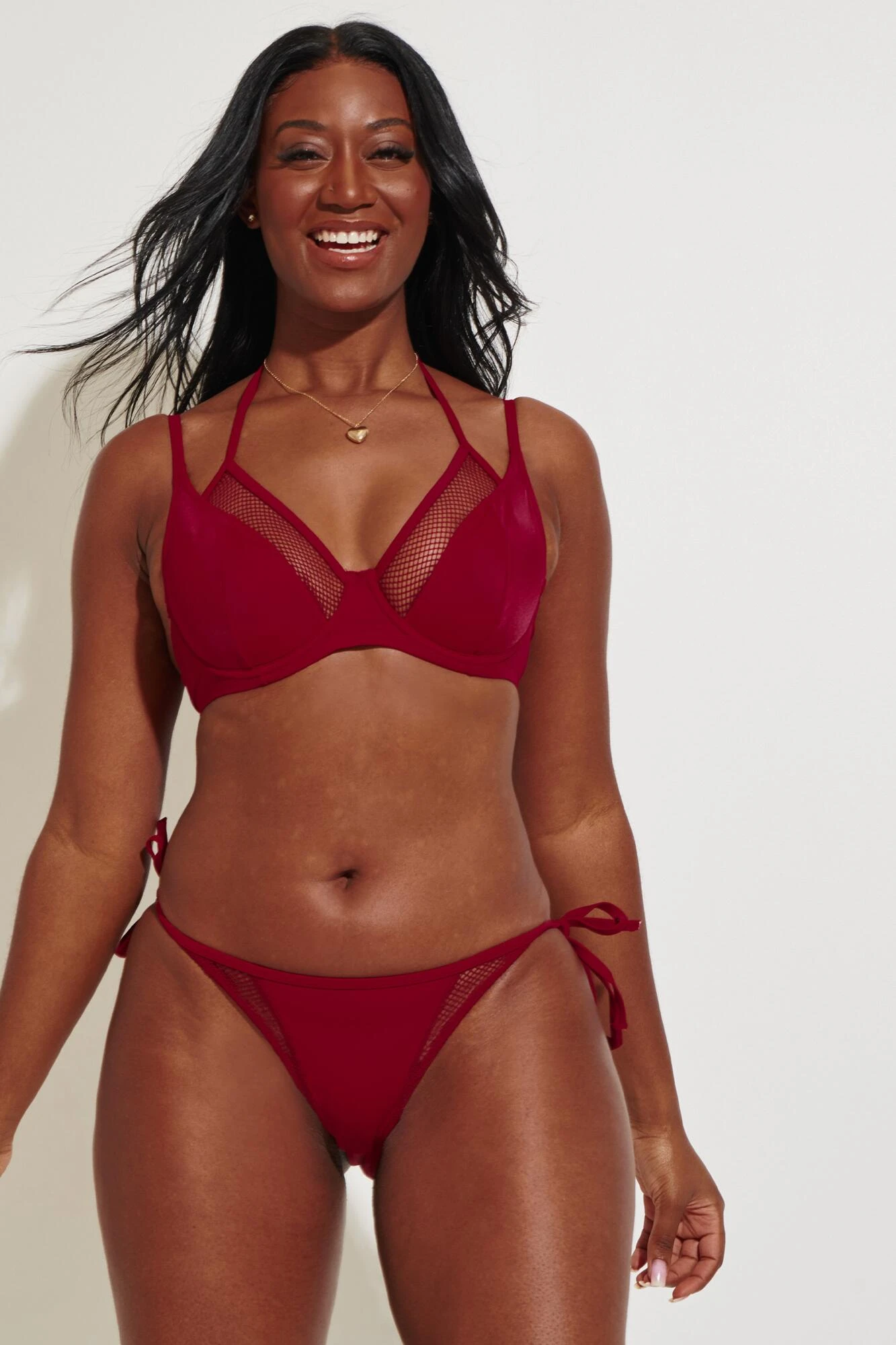 Glamazon High Leg Tie Side Brief - Red 4 Glamazon High Leg Tie Side Brief - Red - Image 2