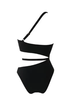 India Chains Recycled One Shoulder Cut Out Swimsuit - Black 9 India Chains Recycled One Shoulder Cut Out Swimsuit - Black -Sultry Curve 287184 20220601131200
