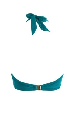 India Recycled Longline Underwired Halter Top - Turquoise 9 India Recycled Longline Underwired Halter Top - Turquoise -Sultry Curve 287524 20220607135200