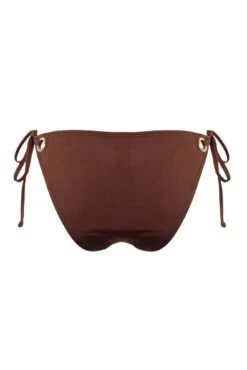 India Recycled Tie Side Bikini Brief - Chocolate -Sultry Curve 287545 20220607135500