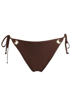 India Recycled Tie Side Bikini Brief - Chocolate -Sultry Curve 287546 20220607135500